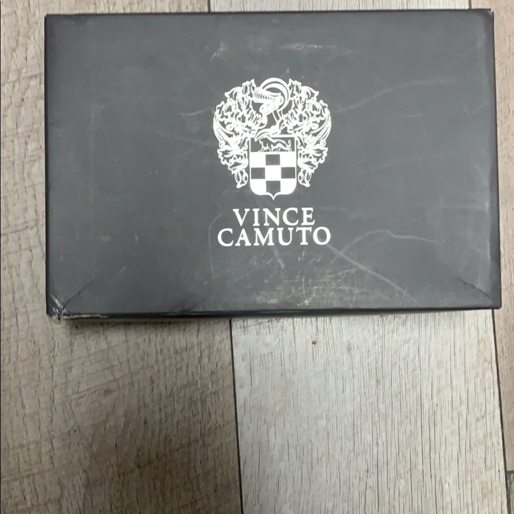 Vince Camuto Nappa navy blue stilettos